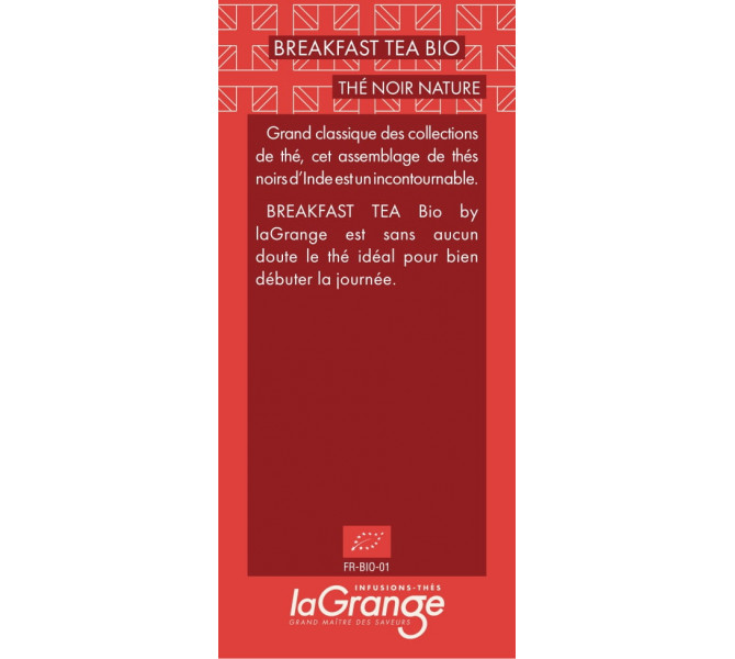 ÉTIQUETTE COFFRET - BREAKFAST TEA BIO