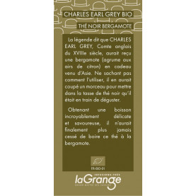 ÉTIQUETTE COFFRET - CHARLES EARL GREY BIO