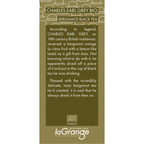 ÉTIQUETTE COFFRET - CHARLES EARL GREY BIO